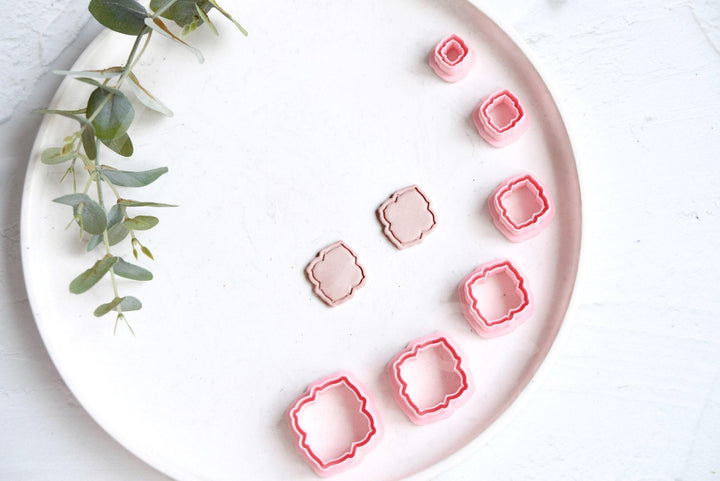 Moroccan Geometric Polymer Clay Cutters: Earring & Cookie DIY