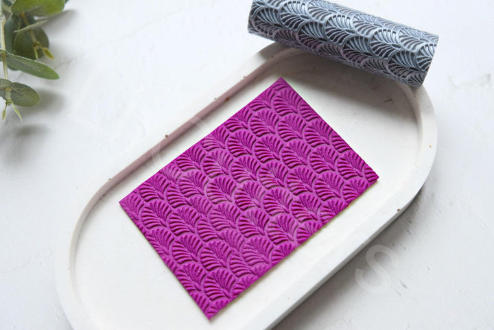 Arch Clay Texture Roller: Geometric Polymer Clay Pattern