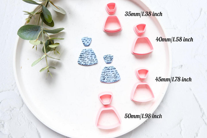 Trapezoid Clay Cutter: Geometric Earring Making Tool