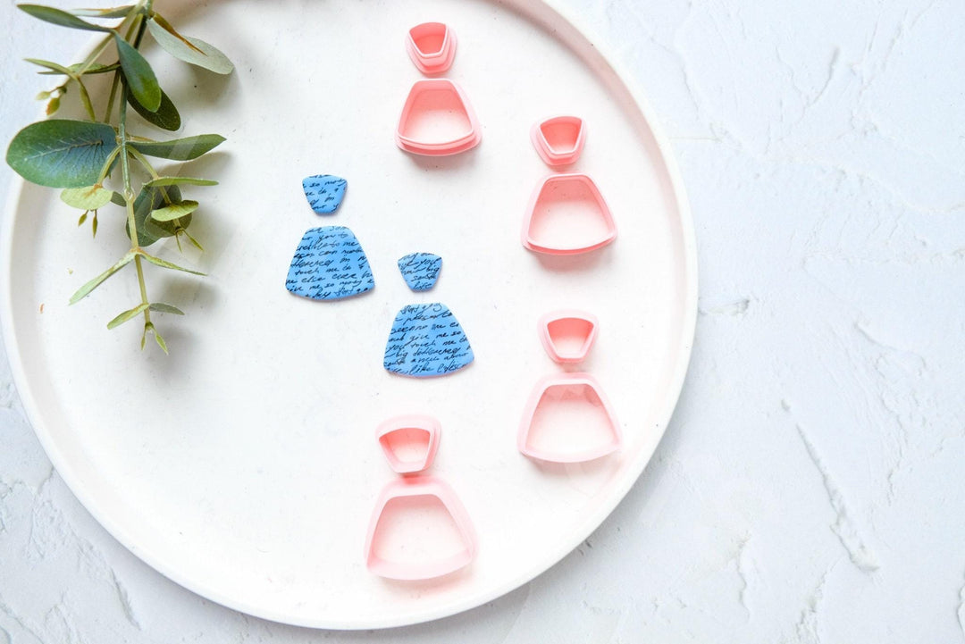 Trapezoid Clay Cutter: Geometric Earring Making Tool