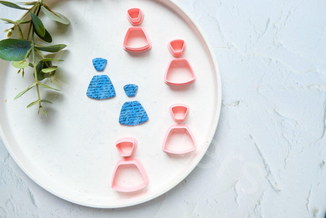 Trapezoid Clay Cutter: Geometric Earring Making Tool