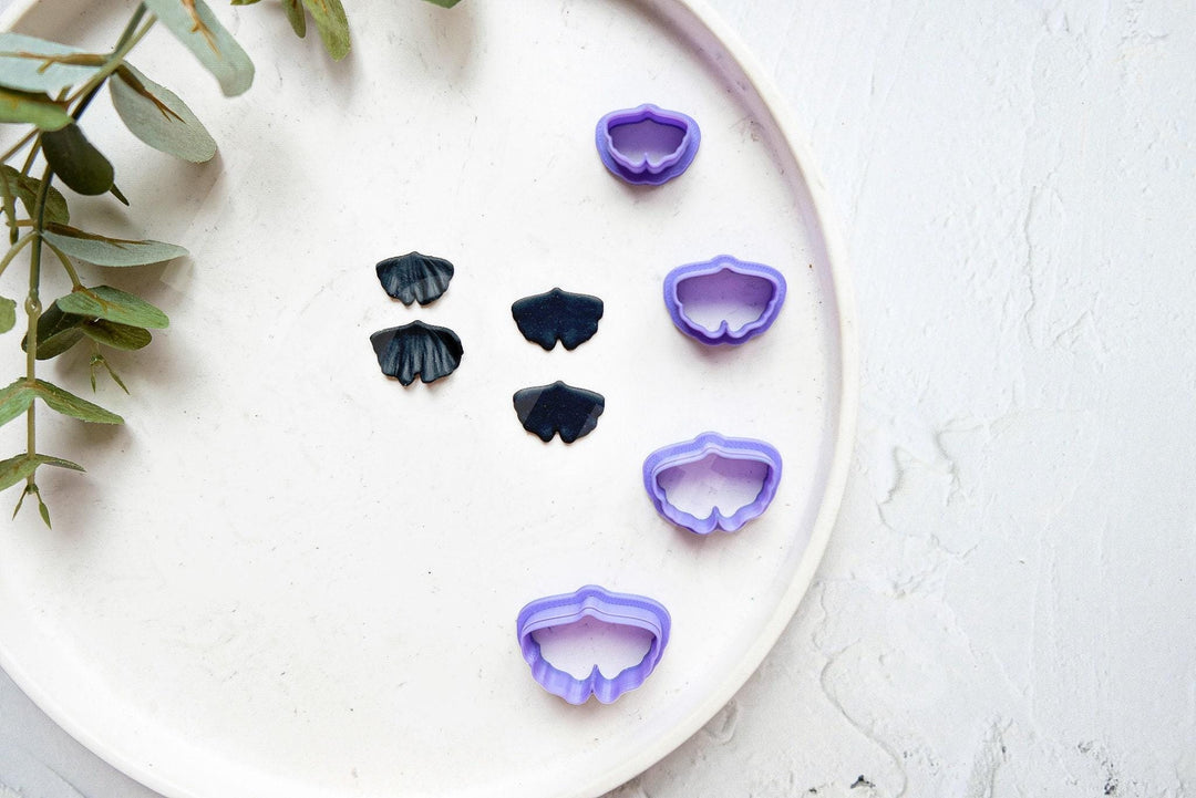 Gingko Leaf Polymer Clay Cutter: Botanical Earring Mold