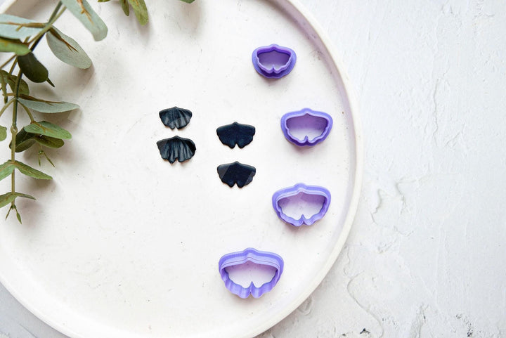 Gingko Leaf Polymer Clay Cutter: Botanical Earring Mold