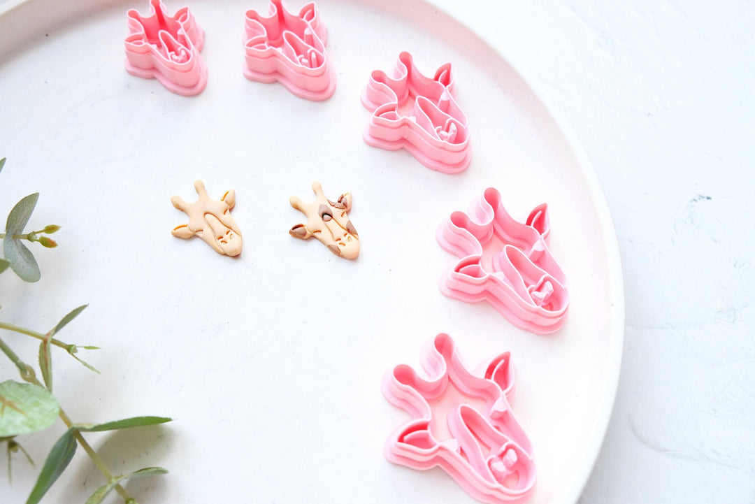 Giraffe Polymer Clay Cutter: Safari Earring, Cookie Cutter