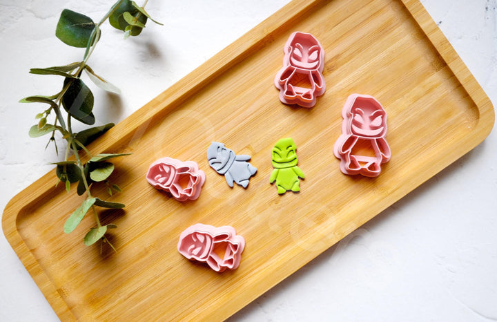 Halloween Boogie Man Clay Cutter Set: Polymer Clay Earrings, Cookie Dough