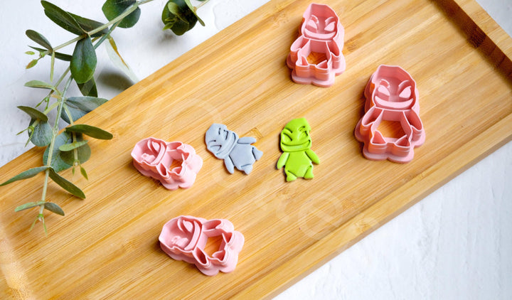 Halloween Boogie Man Clay Cutter Set: Polymer Clay Earrings, Cookie Dough