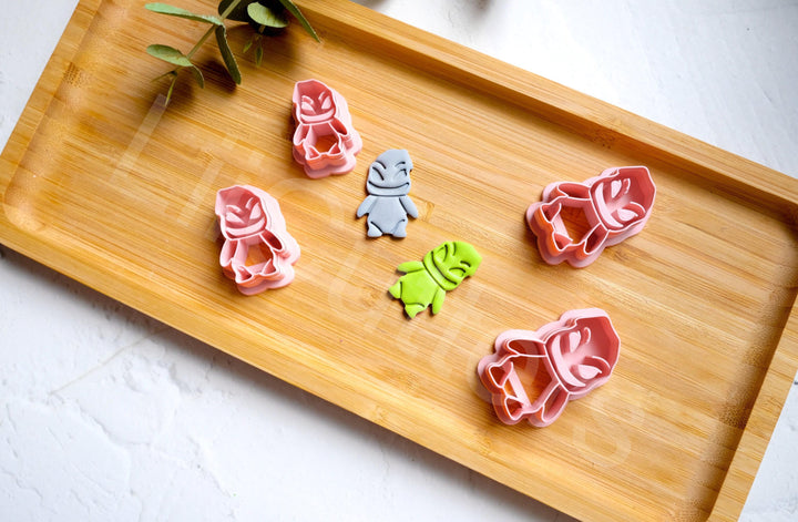 Halloween Boogie Man Clay Cutter Set: Polymer Clay Earrings, Cookie Dough