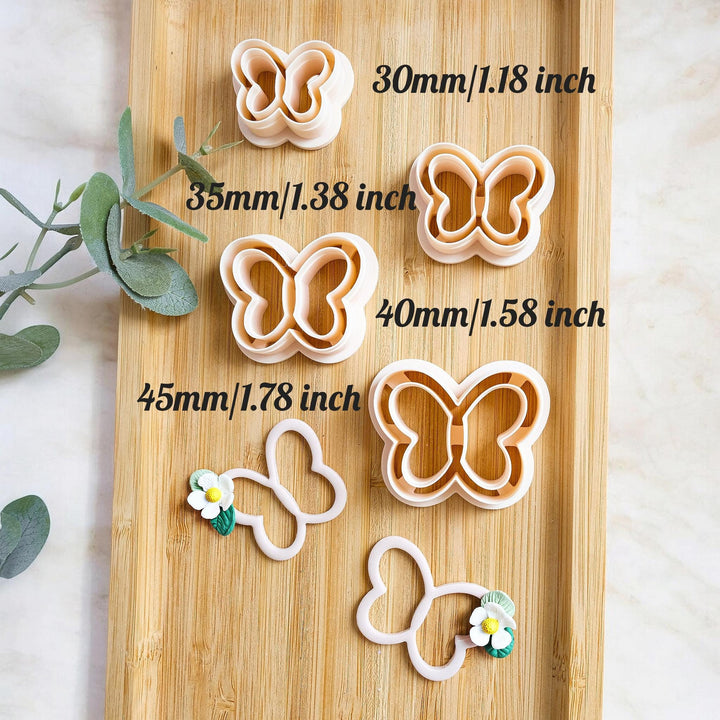 Butterfly Polymer Clay Cutter: Monarch Earring DIY (4 Sizes)