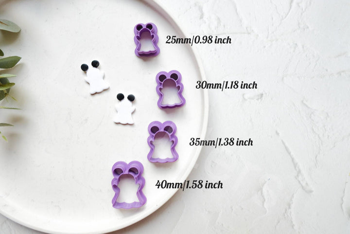 Halloween ghost clay cutter, Mouse clay cutter, Halloween cutter, Mouse ghost Clay Cutter, Disney earrings, Polymer clay cutter set