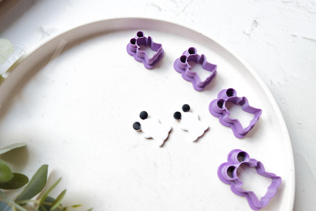 Halloween ghost clay cutter, Mouse clay cutter, Halloween cutter, Mouse ghost Clay Cutter, Disney earrings, Polymer clay cutter set