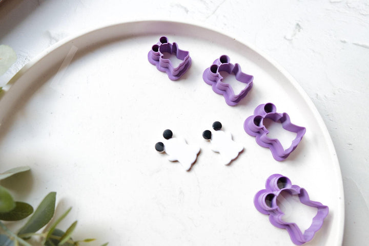 Halloween ghost clay cutter, Mouse clay cutter, Halloween cutter, Mouse ghost Clay Cutter, Disney earrings, Polymer clay cutter set