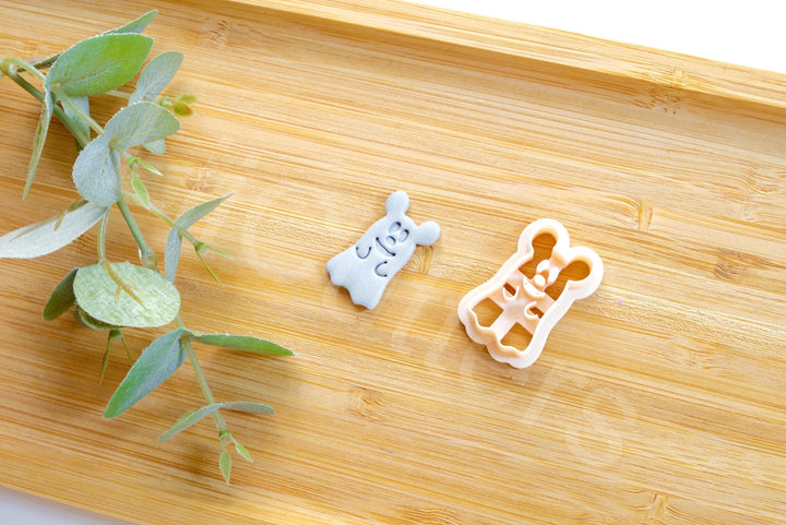 Halloween Mouse Ghost Clay Cutter: Polymer Clay Earring DIY