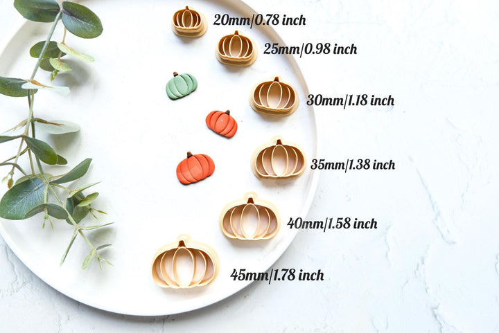 Halloween Pumpkin Clay Cutter Set – Polymer Clay Earring Cutters, Spooky Fall Pumpkin Shapes, DIY Jewelry & Craft Molds