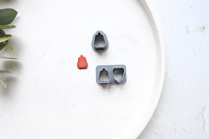 Halloween Polymer Clay Cutters: Pumpkin, Ghost, Skull, Moon, Witch