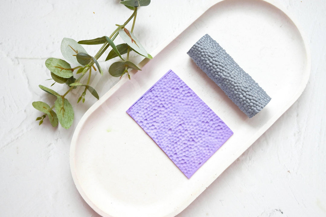 Hammered Texture Clay Roller: Polymer Clay Pattern Metal hammered pattern, Seamless Pattern
