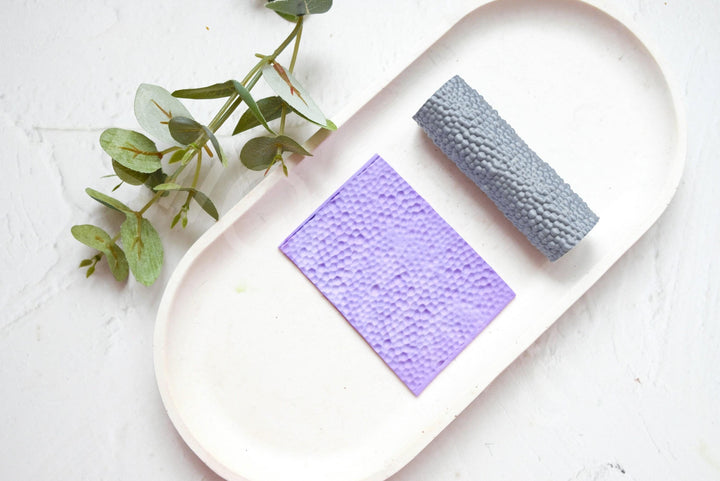 Hammered Texture Clay Roller: Polymer Clay Pattern Metal hammered pattern, Seamless Pattern