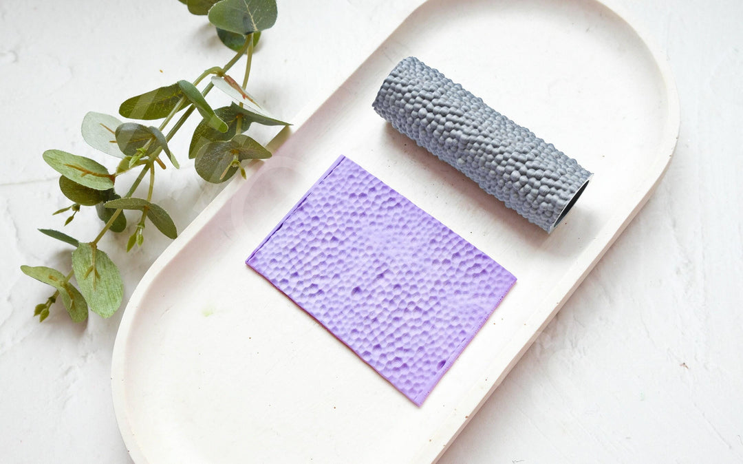 Hammered Texture Clay Roller: Polymer Clay Pattern Metal hammered pattern, Seamless Pattern