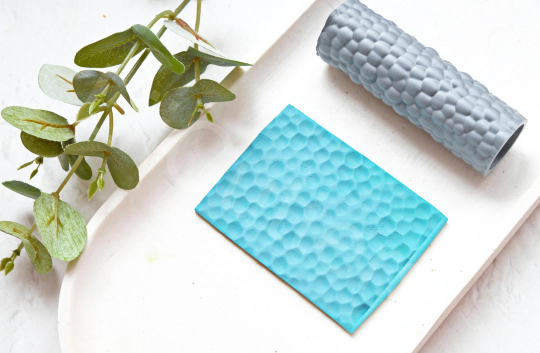 Hammered Texture Clay Roller: Polymer Clay Pattern Metal hammered pattern, Seamless Pattern