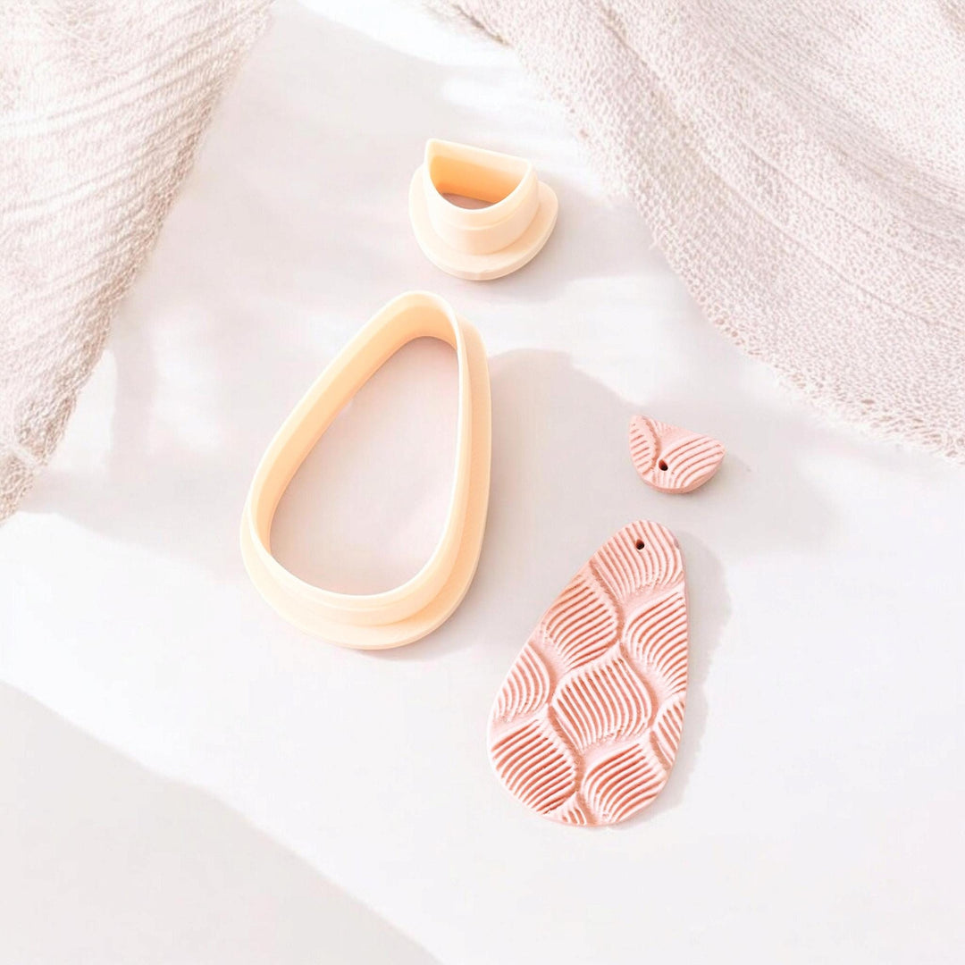 Organic Shape Clay Cutter Set: Modern Arch Drop, 3D Printed