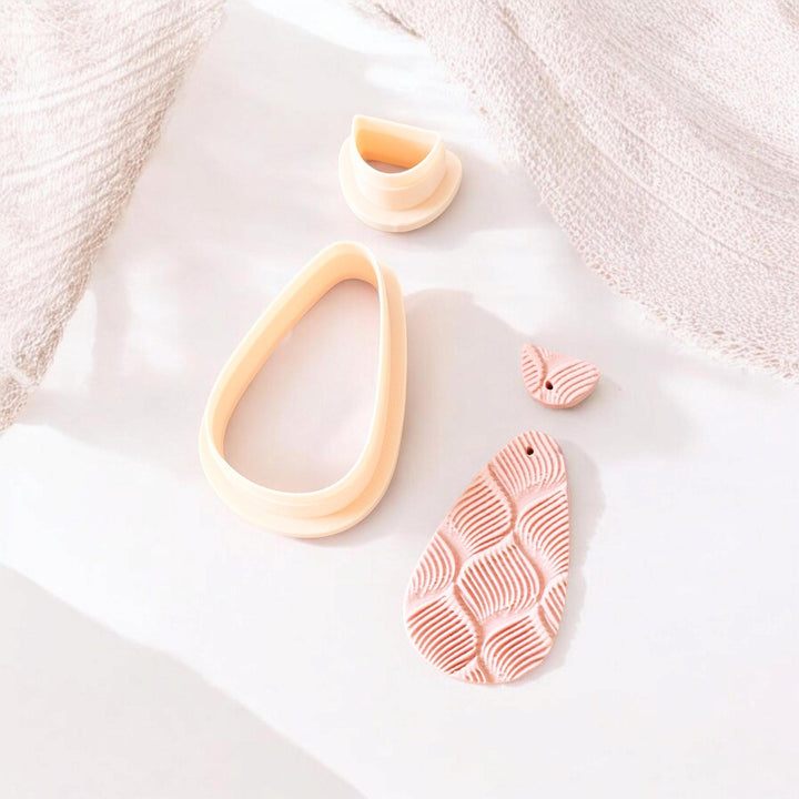 Organic Shape Clay Cutter Set: Modern Arch Drop, 3D Printed