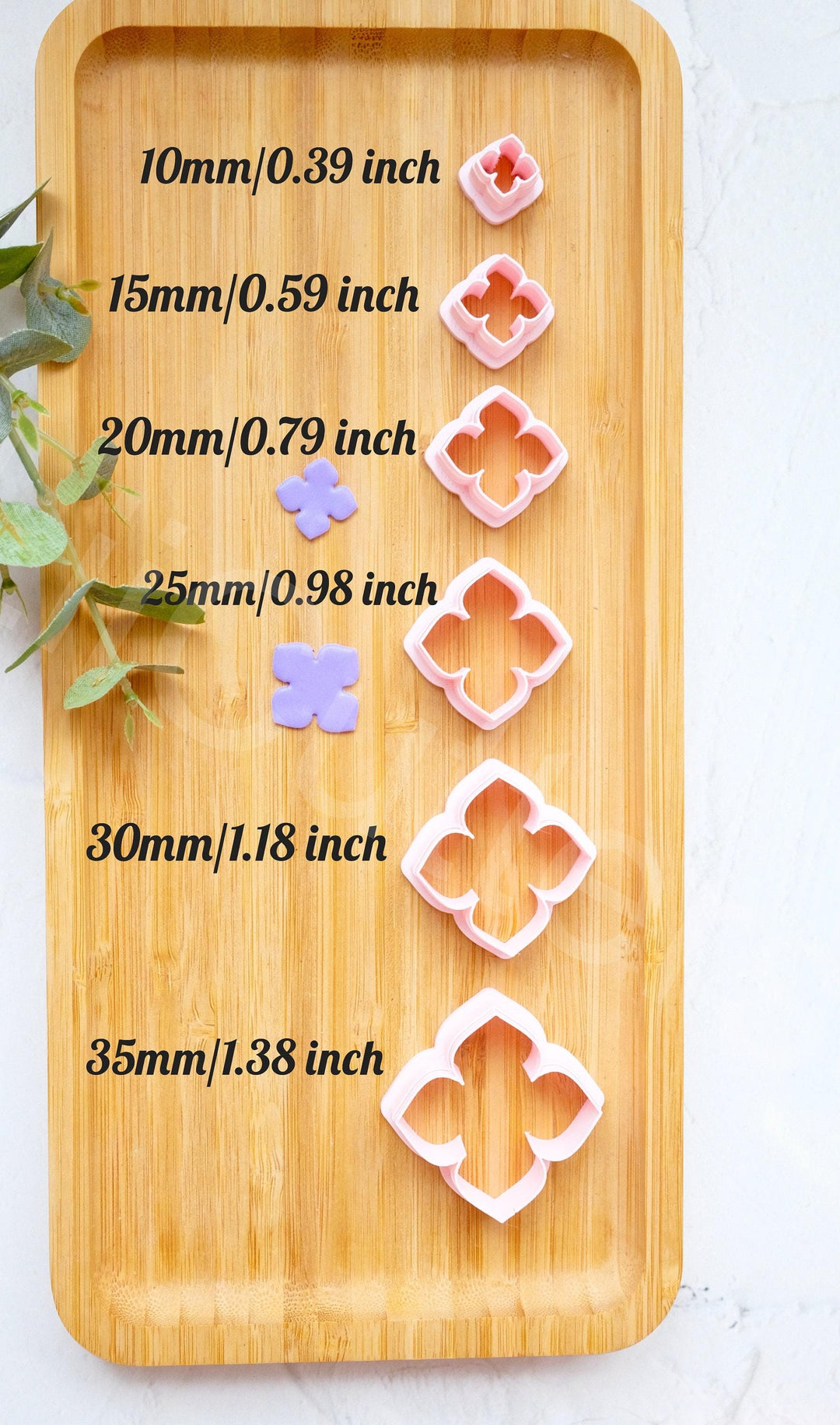 Hydrangea 3D Printed Polymer Clay Cutter Set | Flower Earring Shapes & Jewelry Making Tools