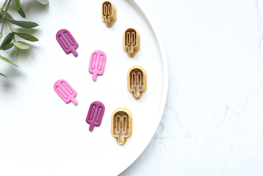 Ice Cream Clay Cutter Set: Summer Polymer Clay Cutters