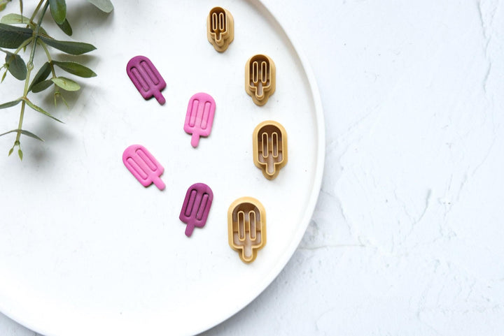 Ice Cream Clay Cutter Set: Summer Polymer Clay Cutters