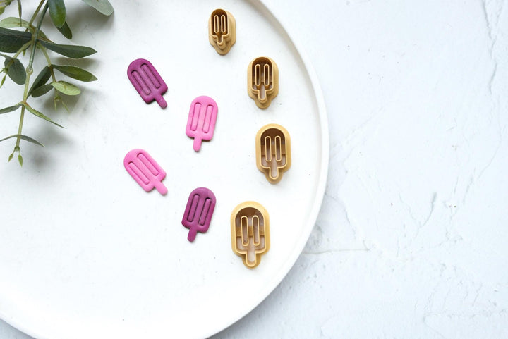 Ice Cream Clay Cutter Set: Summer Polymer Clay Cutters