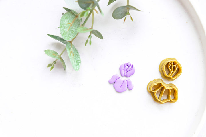 Iris Flower Clay Cutter: Polymer Clay Earring Tool