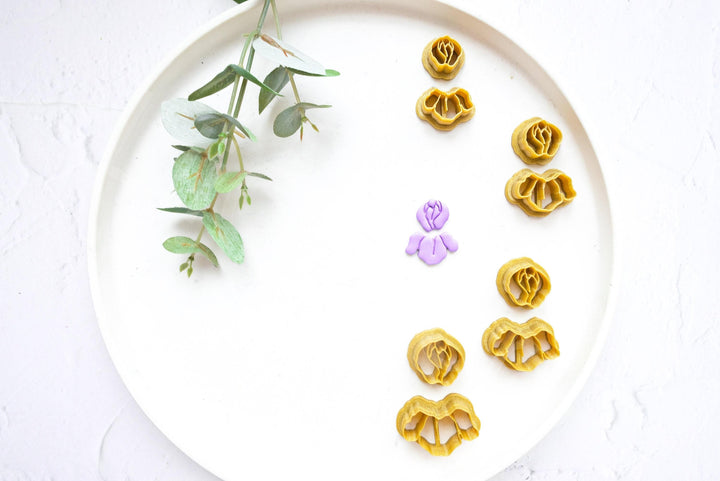 Iris Flower Clay Cutter: Polymer Clay Earring Tool