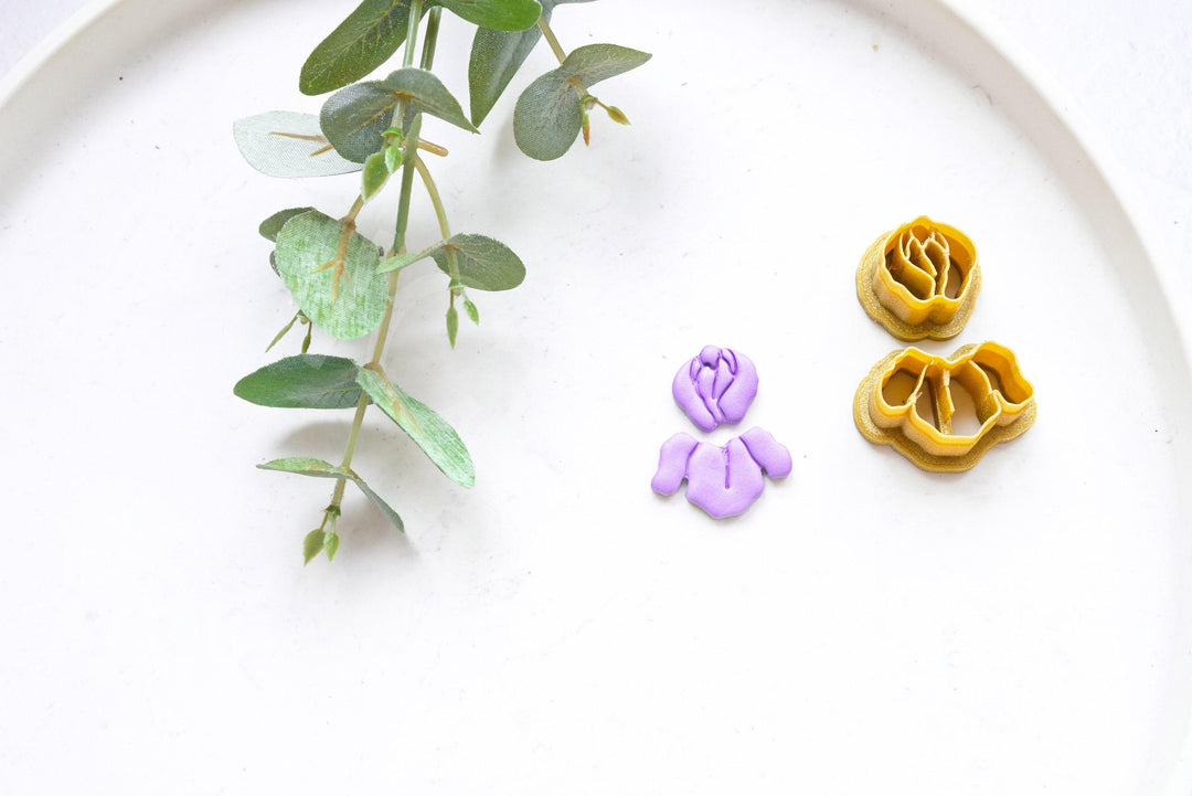 Iris Flower Clay Cutter: Polymer Clay Earring Tool