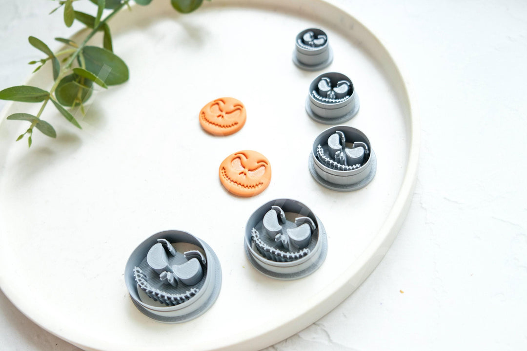 Jack Skellington Clay Cutter Set: Halloween Earring Making Tool (5 Sizes)