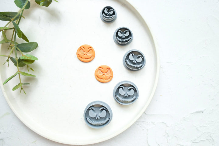 Jack Skellington Clay Cutter Set: Halloween Earring Making Tool (5 Sizes)