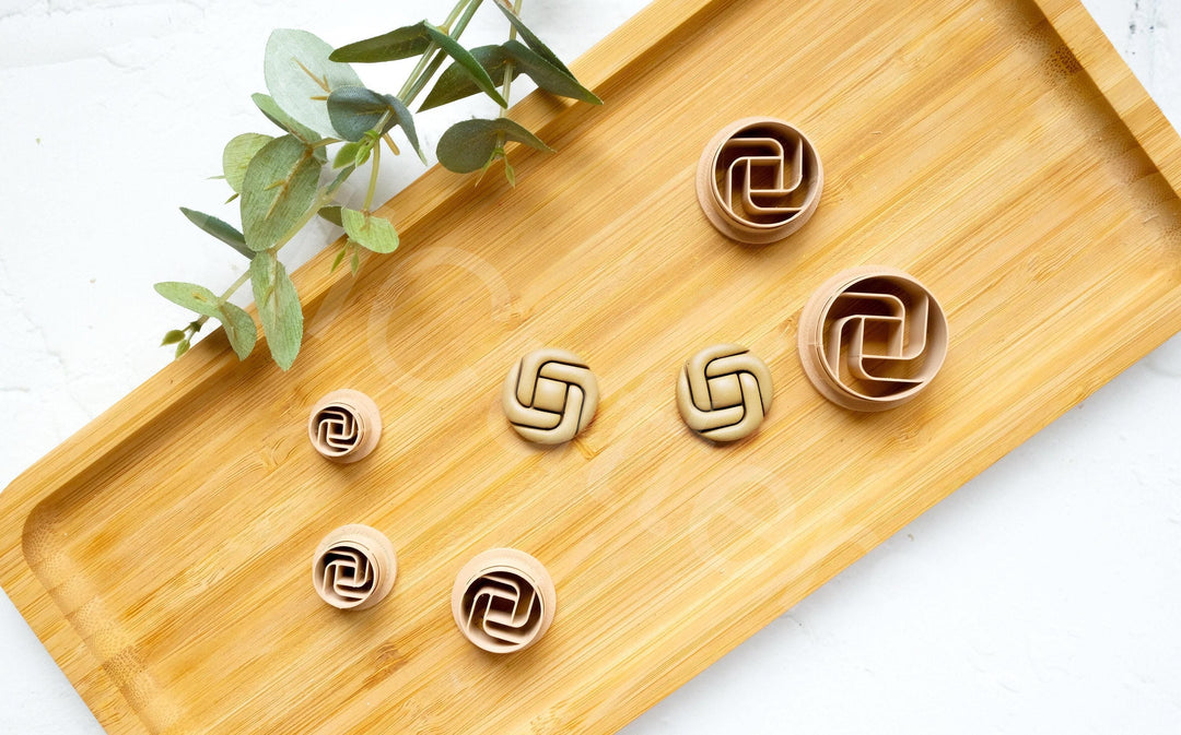 Knot Circle Polymer Clay Cutter: Geometric Earring Making Tool