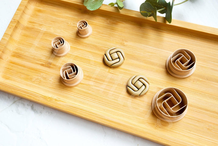 Knot Circle Polymer Clay Cutter: Geometric Earring Making Tool
