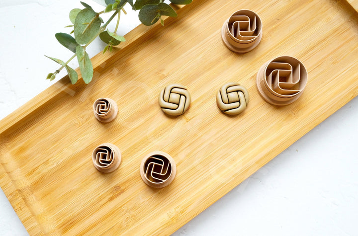 Knot Circle Polymer Clay Cutter: Geometric Earring Making Tool