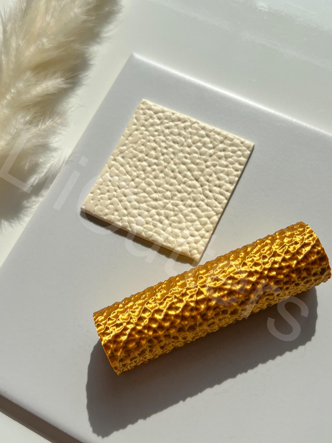 Leather Fabric Pattern Clay Roller: Leather Texture Embossing Tool, Seamless Pattern, Earring making tool