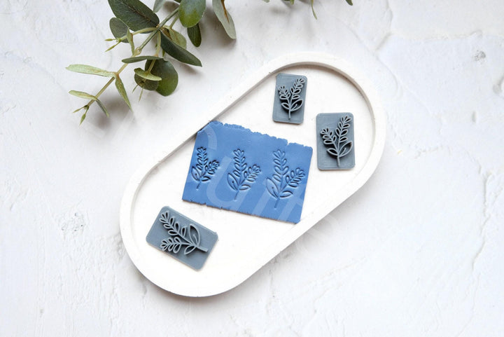Floral Clay Stamp Set: Texture Impression Tool, Earring Making