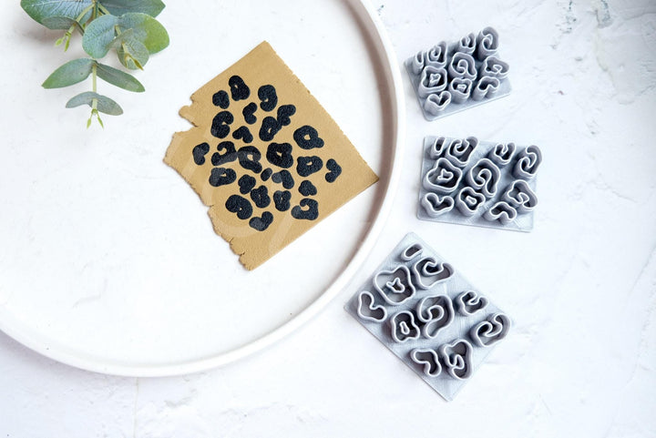 Leopard Print Polymer Clay Cutter | Animal Pattern Earring Shapes & Jewelry Making Tools