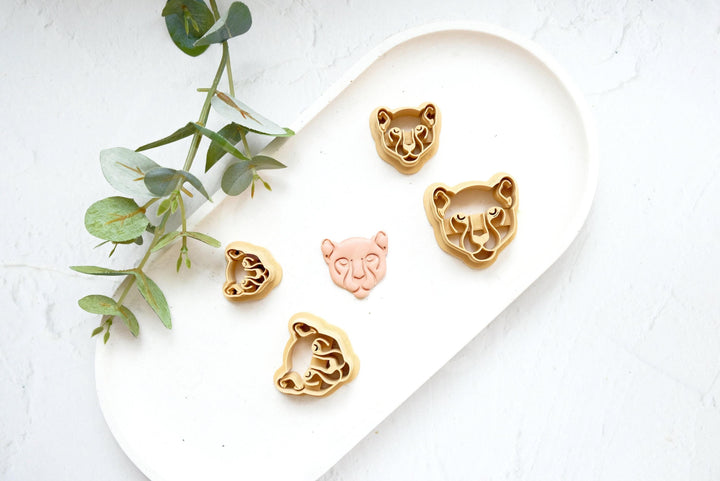 Lion Polymer Clay Cutter: Safari Animal Cookie Cutter