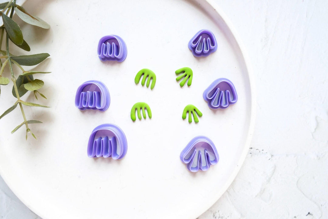 Plant Polymer Clay Cutter – Matisse Style Clay Cutter for Earrings, Botanical Jewelry Making Tool, 3D Printed Mini Clay Cutter