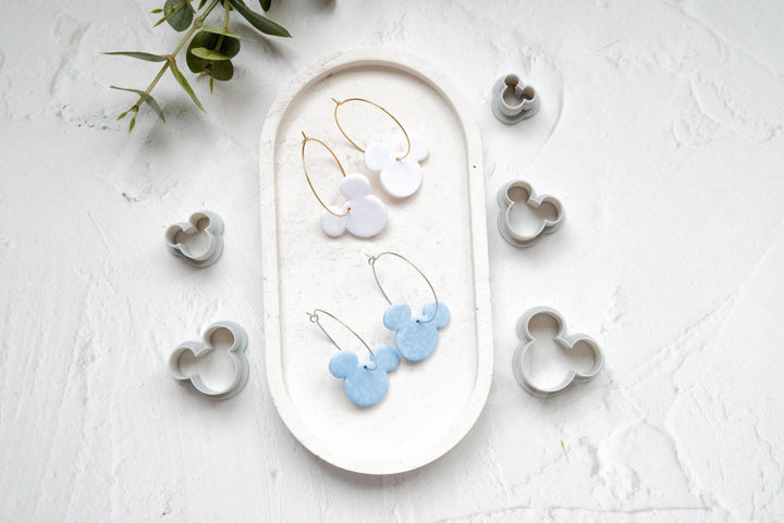 Mouse Head Polymer Clay Cutter | Cute Mouse Earring Cutter | Cartoon Mouse Clay Mold | DIY Jewelry Making Tool