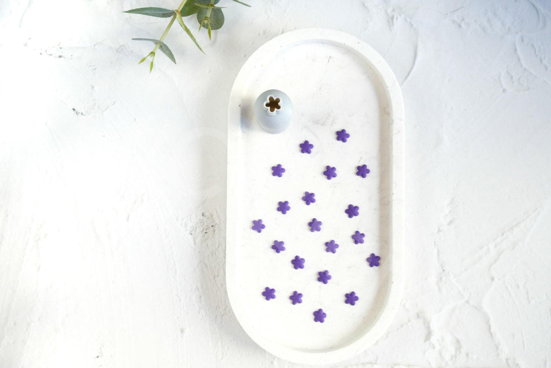 Micro 5 Petal Flower Clay Cutter Set: Earring Making Tools