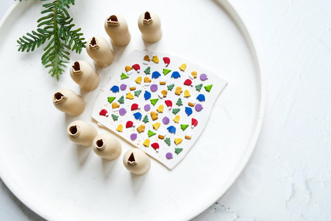 Micro Christmas Bauble Polymer Clay Cutter Set: Earring, Ornament Tool