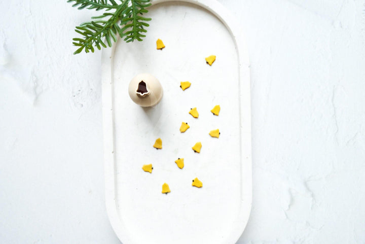 Micro Christmas Bell Clay Cutter: 8mm Polymer Clay Earring Tool