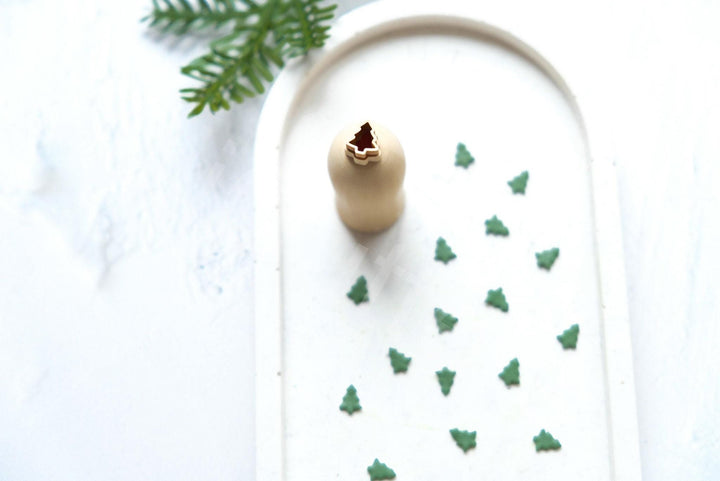 Micro Christmas Tree Polymer Clay Cutter | Mini Earring Making Tool | DIY Jewelry Supplies