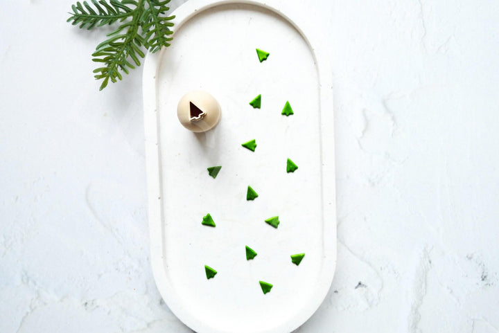 Mini Christmas Tree Clay Cutter: Polymer Clay Earring Tool