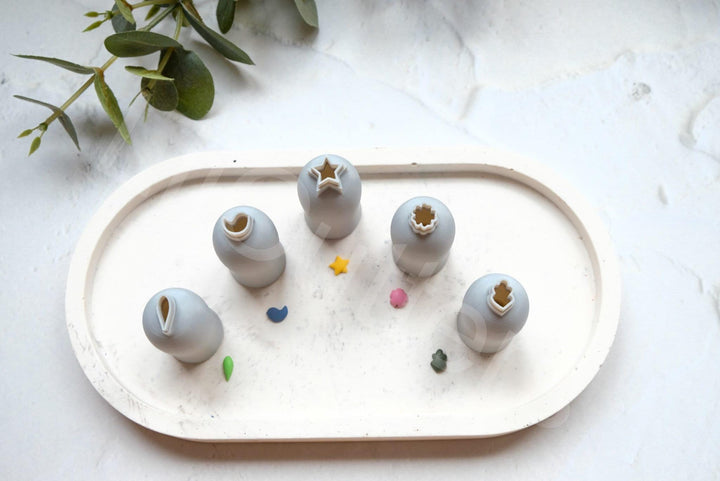 Micro Polymer Clay Cutters (5pc): Mini Earring Making Tools