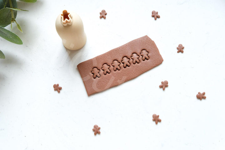 Micro Ginger Boy Polymer Clay Cutter: 8mm Mini Earring Tool