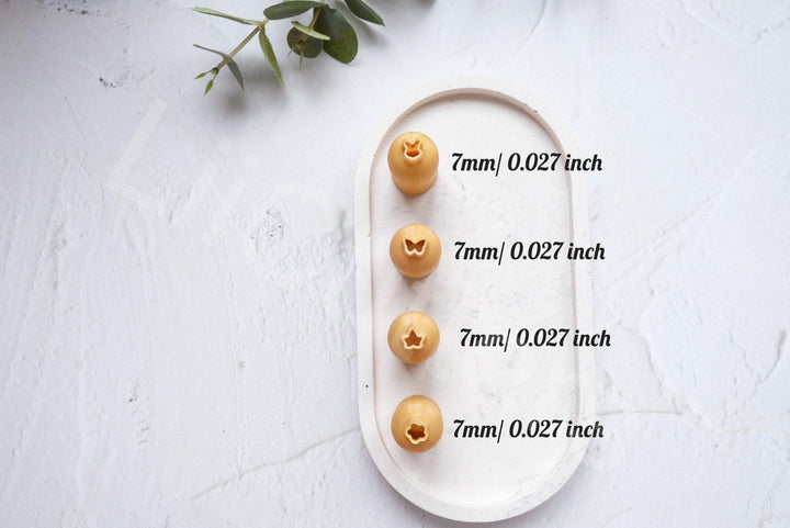 Micro Ivy Leaf Clay Cutter Set: Polymer Clay Earring Tools
